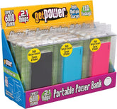 GetPower GP-DIS-PWRPCKV2 Power Bank, 2.1 A Charge, Black/Blue/Pink